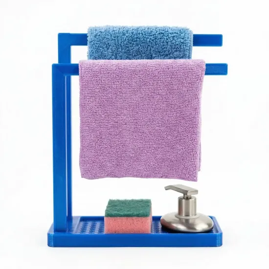 gootsteen organizer met lekbak en doekhouder