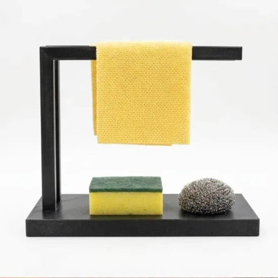 Staande Gootsteen Organizer Zwart – All-in-One Keuken Organizer