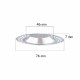 Gootsteen zeef middel - Ø76 - 46mm -  ↕7mm - RVS kleine gaten