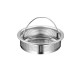 Gootsteen zeef middel -  Ø76 - 66mm - ↕21mm - Met stang deluxe RVS