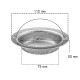 Gootsteen zeef groot - Ø112 - 75mm - ↕20mm - RVS met stang