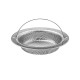 Gootsteen zeef groot - Ø112 - 75mm - ↕20mm - RVS met stang