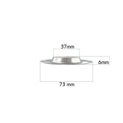 Gootsteen zeef middel - Ø76 - 42mm - ↕7mm RVS deluxe