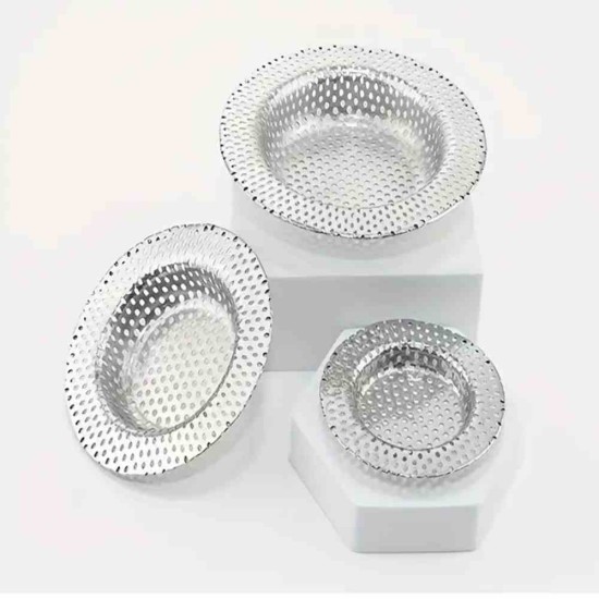 Gootsteen zeef  groot - Ø110 - 76mm - ↕11mm - RVS 