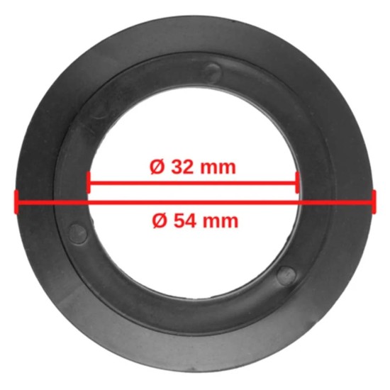 Rubberen Afdichtingsring voor korfplug - Ø54 - Ø32 Rubberen Afdichtingsring voor korfplug - Ø54 - Ø32